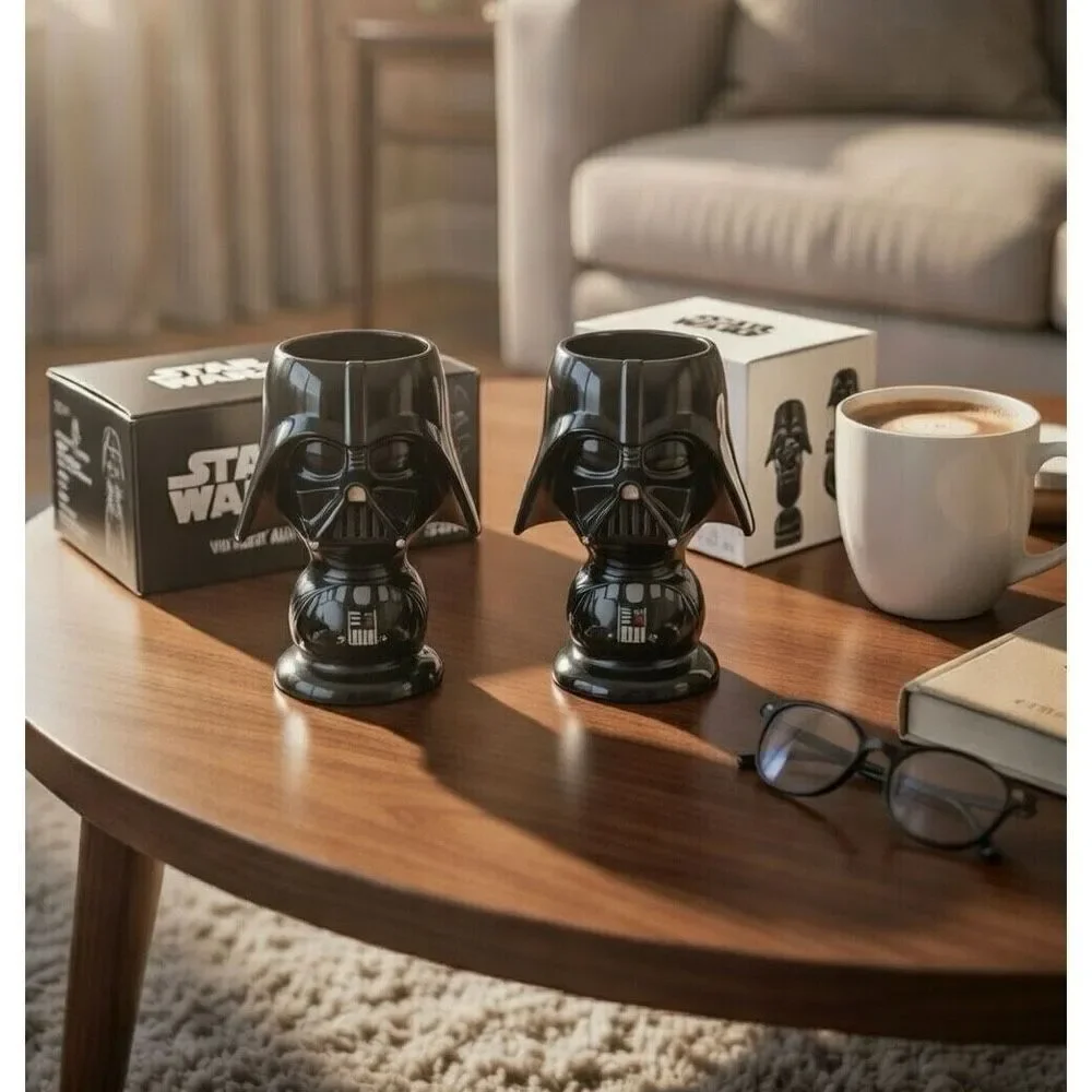 Star Wars Darth Vader Goblets-Disney. One With Cherry Candy And One With Cocoa